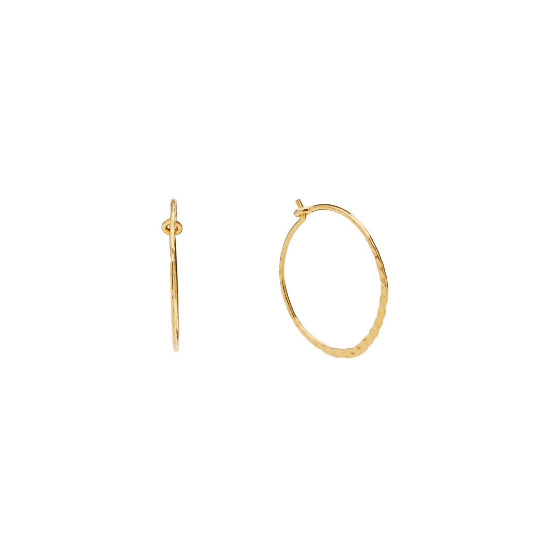 Alma hoops, lille - forgyldt